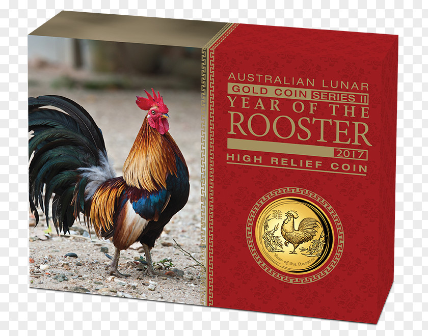 Year Of The Rooster Perth Mint Proof Coinage Australian Lunar Silver Coin PNG