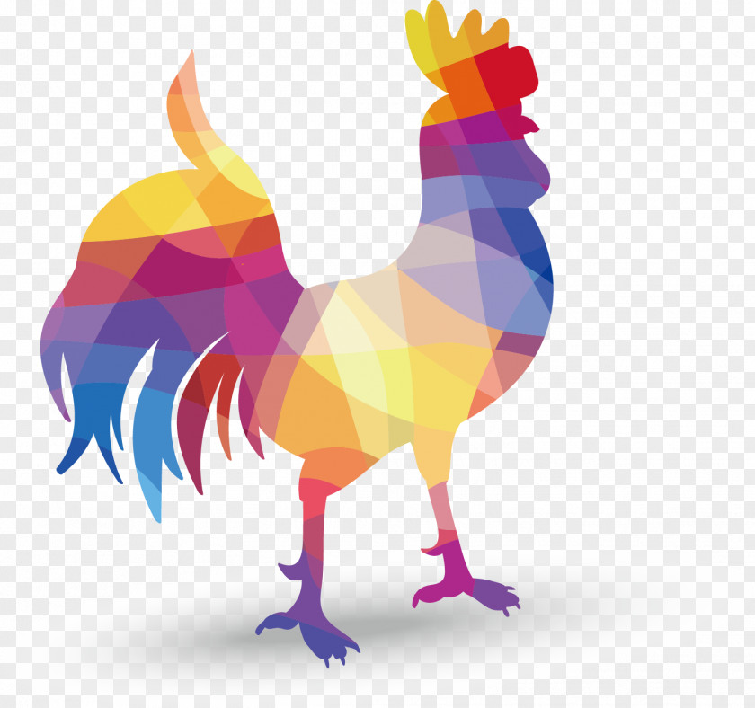 Creative Cock Rooster Geometry Geometric Shape PNG