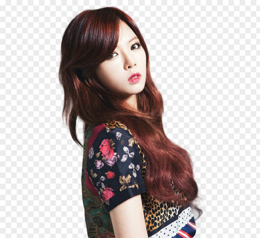 Hyuna 4Minute Hair Coloring K-pop Long PNG