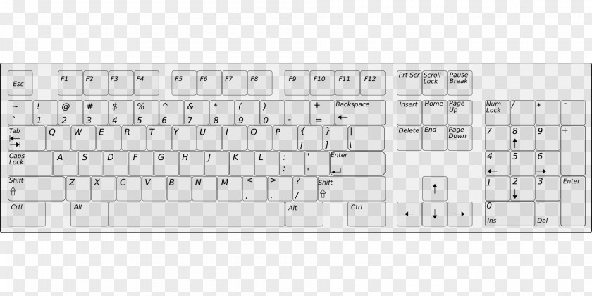 Keyboard Brand Black And White Pattern PNG