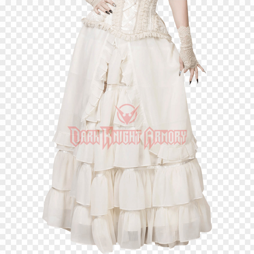 Long Skirt Cocktail Dress Ruffle Gown PNG