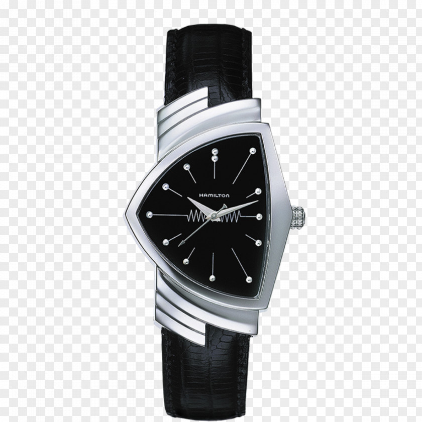 Men's Watch Hamilton Company Ventura Quartz Clock Strap PNG