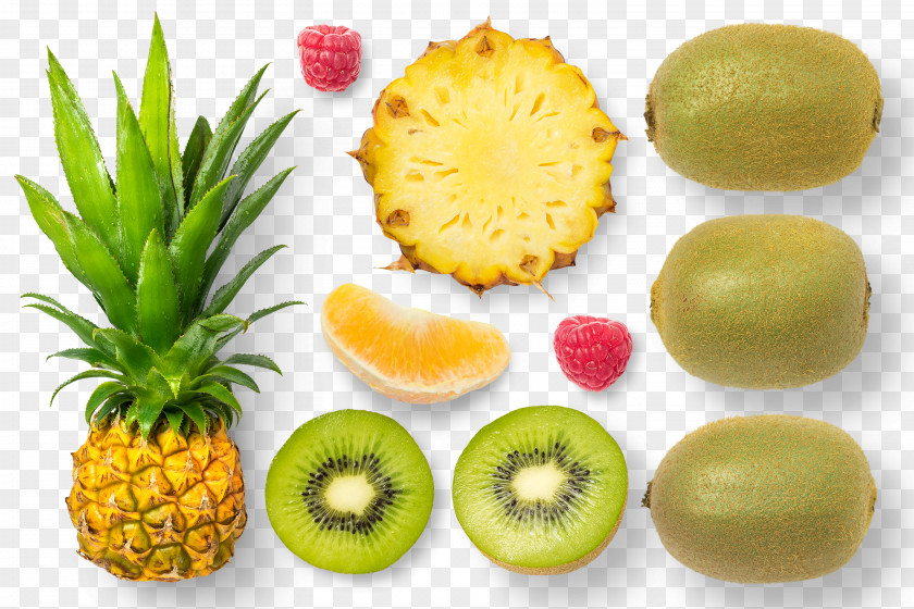 Pineapple Kiwi Kiwifruit Vegetarian Cuisine Slice PNG