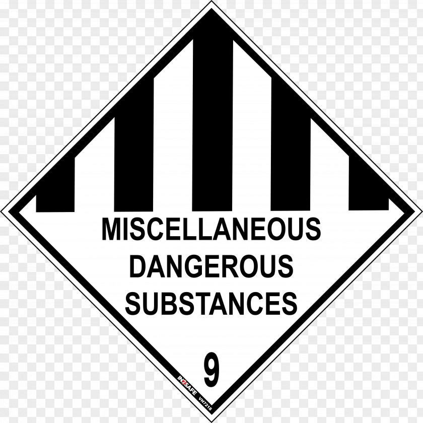 Dangerous Goods HAZMAT Class 9 Miscellaneous Chemical Substance Biological Hazard PNG