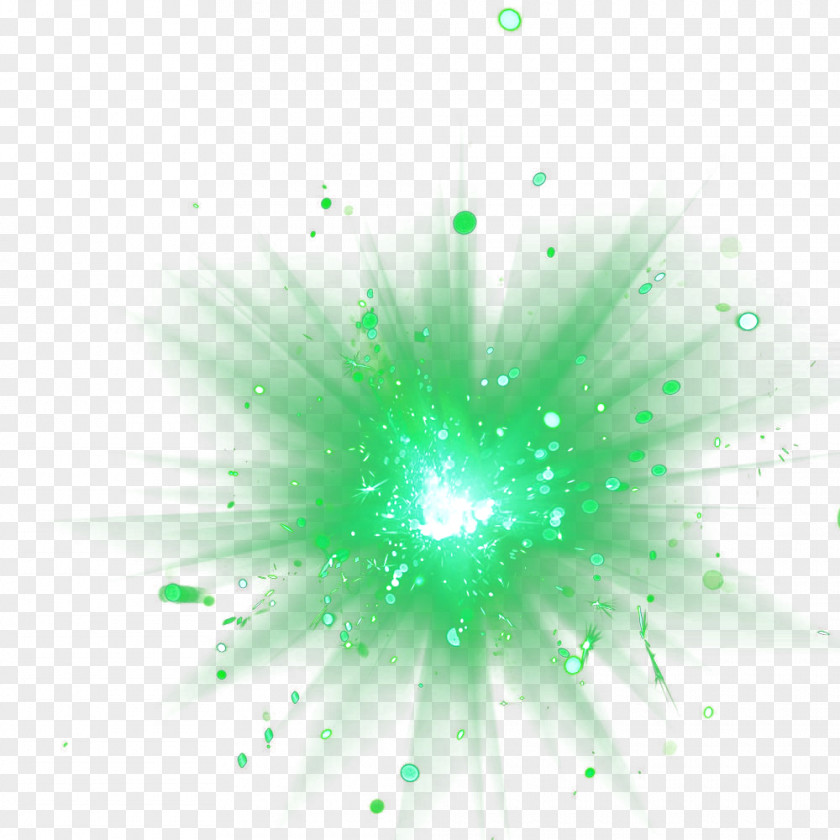 Explosion-shaped Green PNG