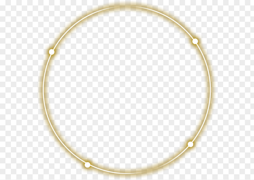 Gold Frame Light Picture Circle PNG
