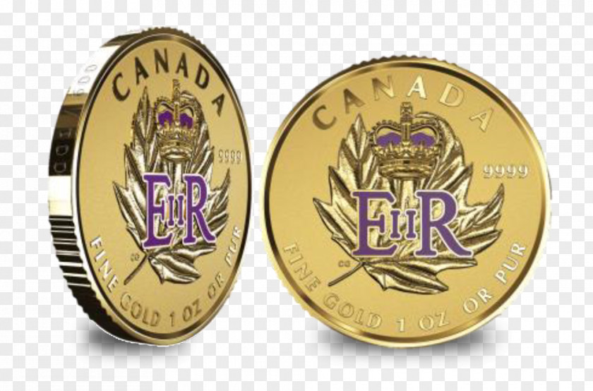 Lakshmi Gold Coin Canada Canadian Maple Leaf PNG