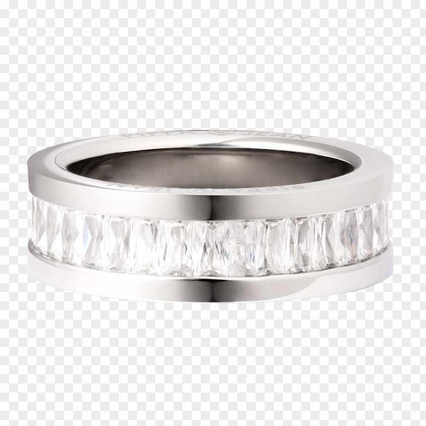 Wedding Ring Silver Diamond PNG