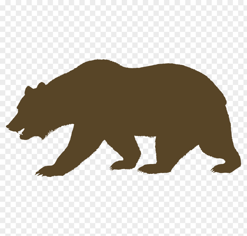 Bear Shadow Cliparts California Grizzly Republic T-shirt PNG