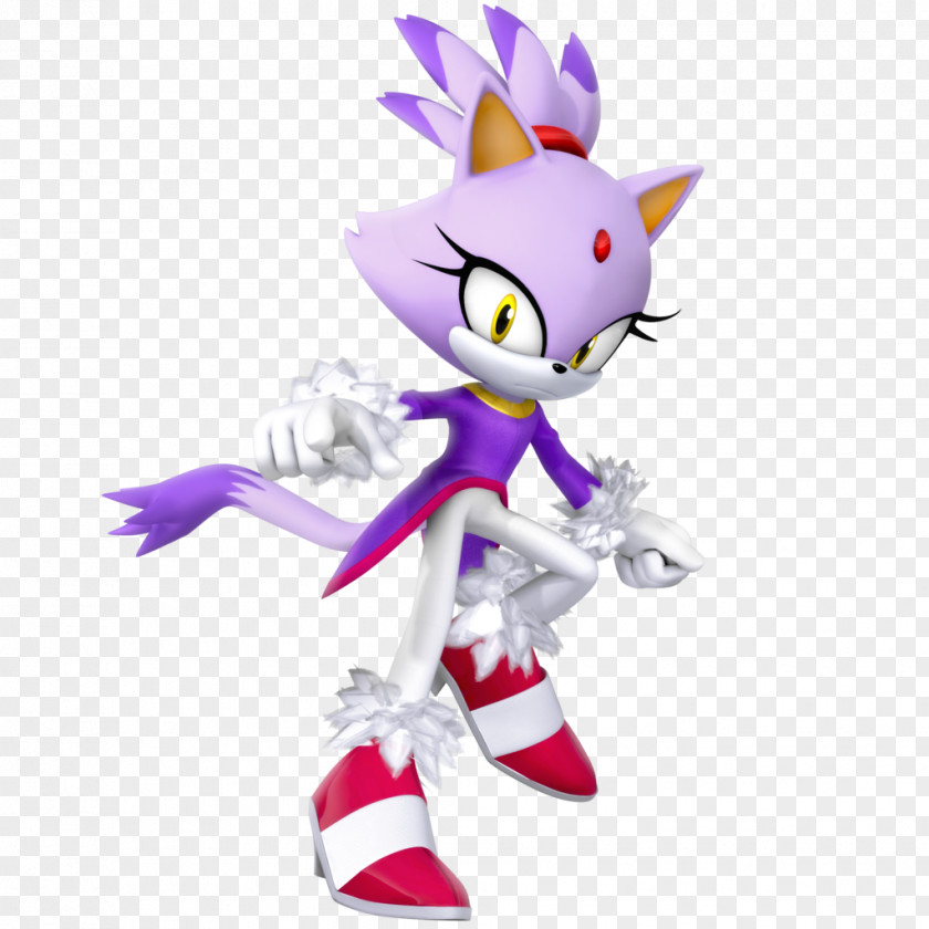 Futuristic Sonic Rush Adventure The Hedgehog & Knuckles Blaze Cat PNG
