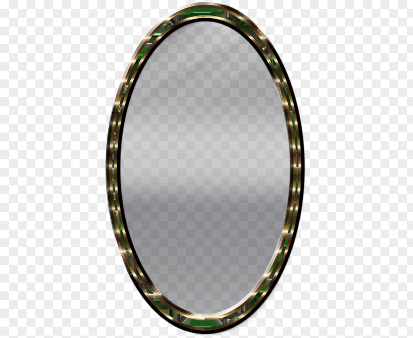 Makeup Mirror Oval Green Circle PNG