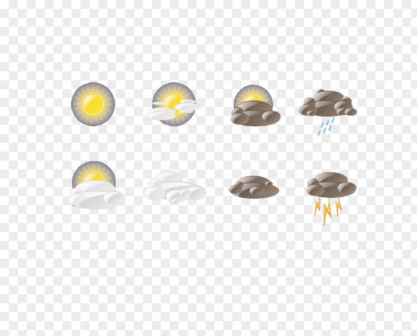Weather Icon Set Rain PNG