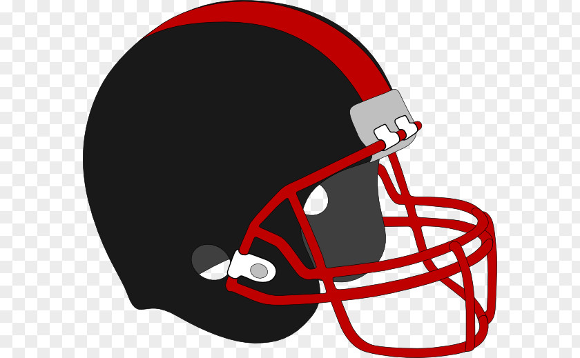 Black And Red NFL American Football Helmets Clip Art PNG