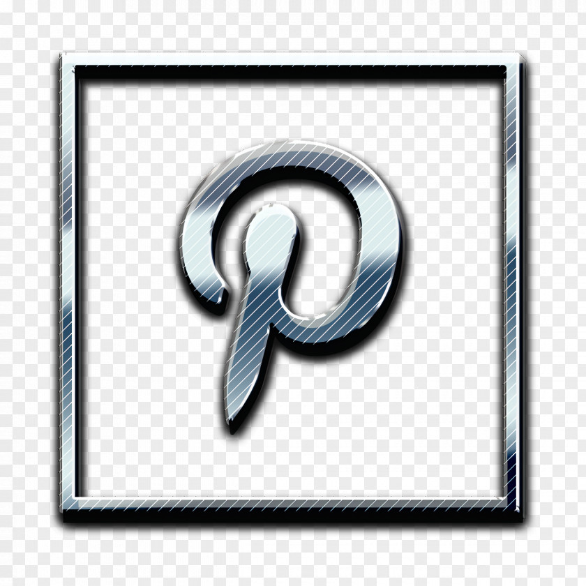 Metal Rectangle Logo Icon Media Pinterest PNG