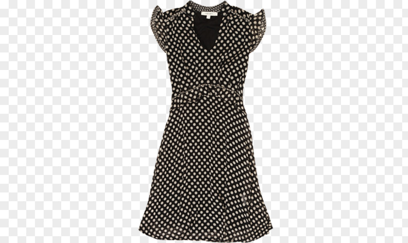 Dress Little Black Polka Dot T-shirt Sleeve PNG