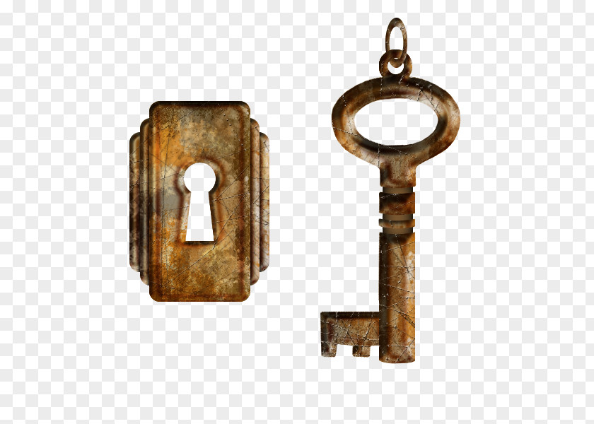 Rusty Car Key Largo Padlock Display Resolution PNG