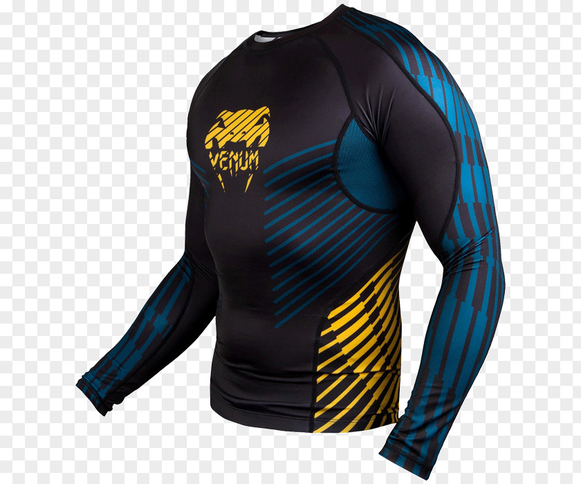 T-shirt Long-sleeved Venum Rash Guard Mixed Martial Arts PNG