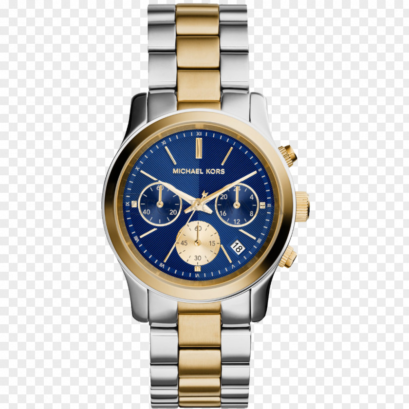 Watches Watch Blue Chronograph Stainless Steel Two-tone PNG
