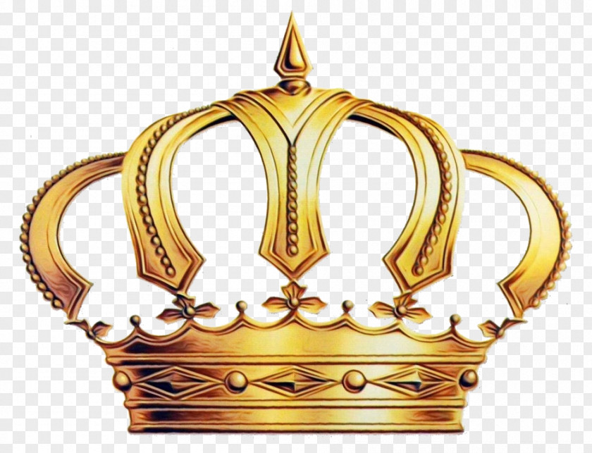 Gold Metal Crown PNG