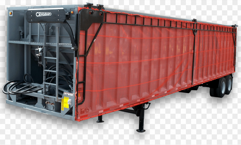 Tarp Cargo Shipping Container Trailer PNG