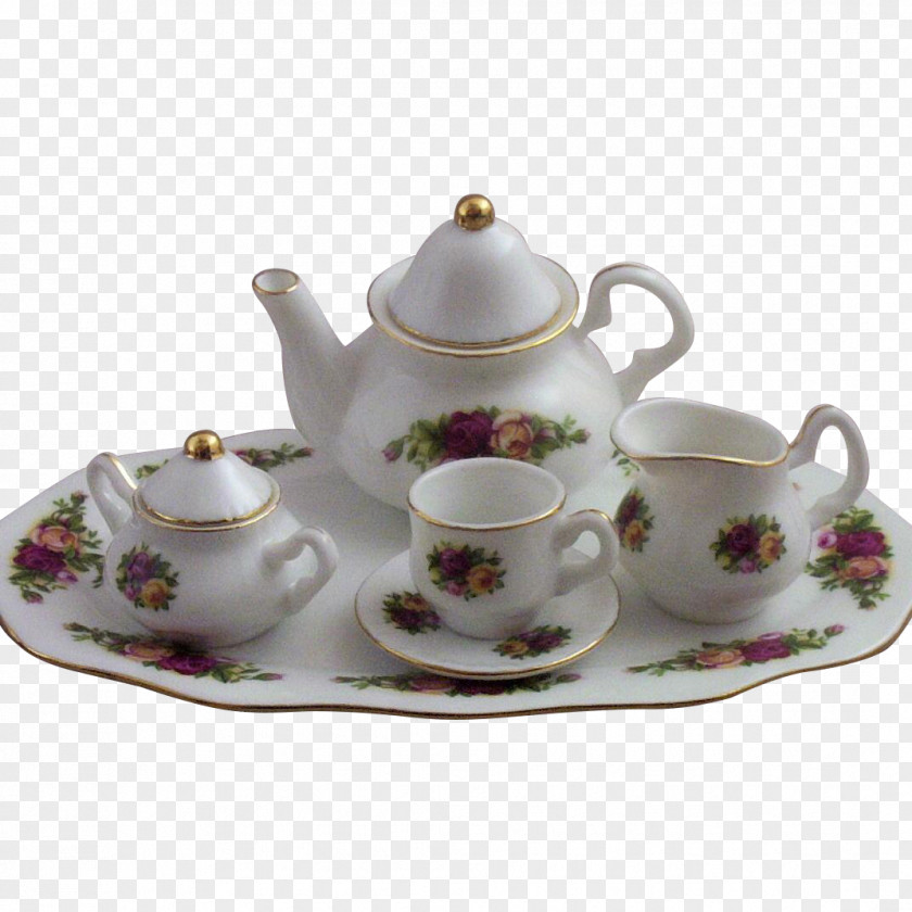 Tea Saucer Set Teapot Kettle PNG