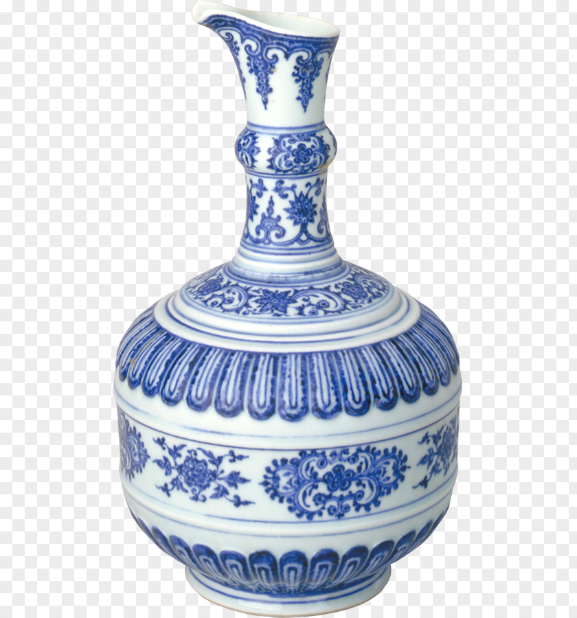 Vase Blue And White Pottery Porcelain Sotheby's Art PNG