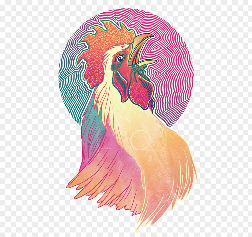 Cock Chicken Rooster Chinese Zodiac Illustration PNG