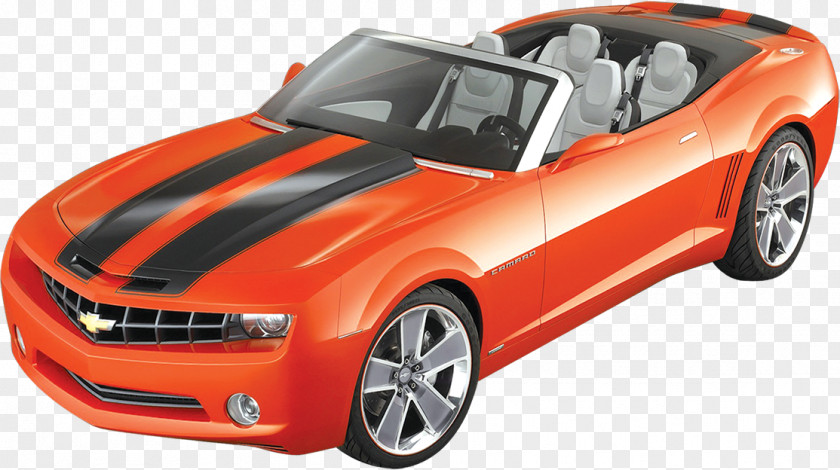 Cool Creative Background Transparent Orange Sports Car 2018 Chevrolet Camaro North American International Auto Show General Motors PNG