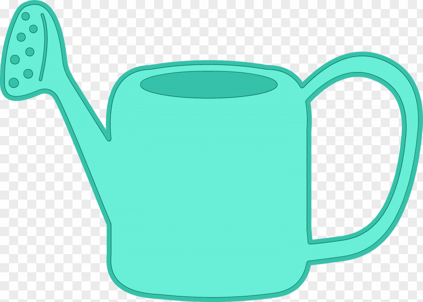 Cup Mug Clip Art Green Turquoise Aqua Watering Can PNG
