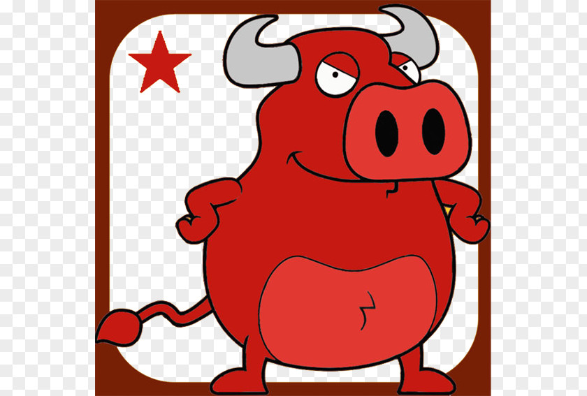 Cartoon Bull Pattern Cattle Illustration PNG