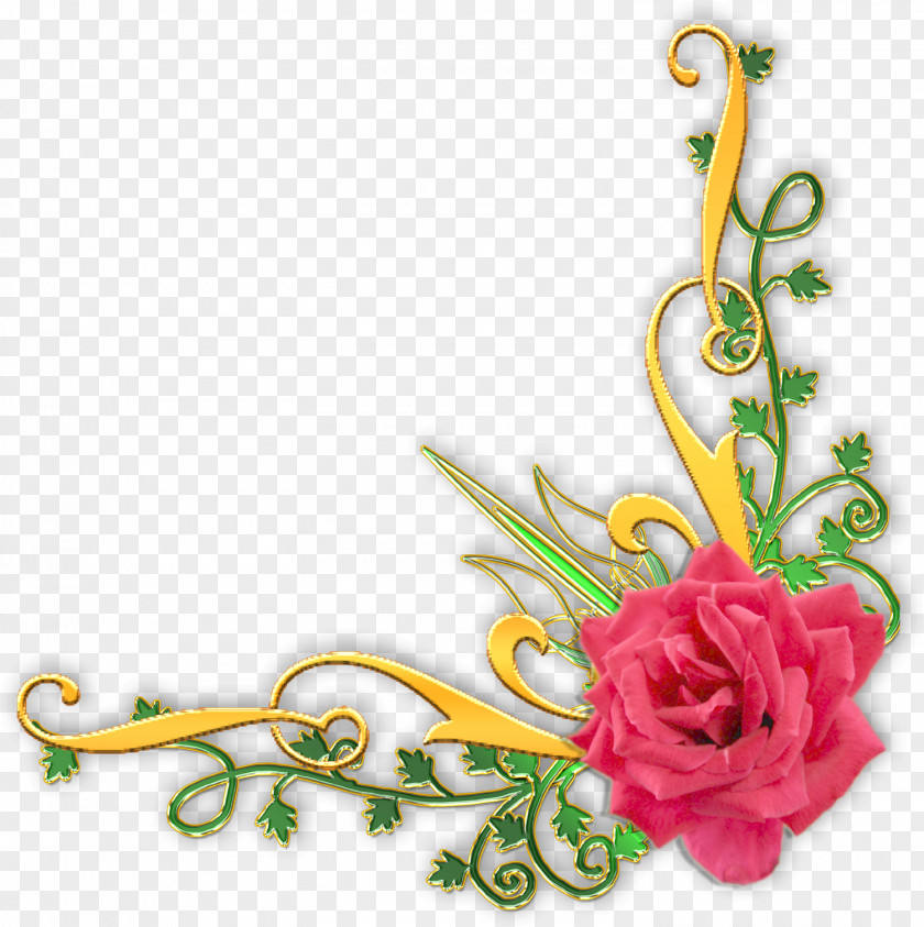 Flower Text Clip Art PNG