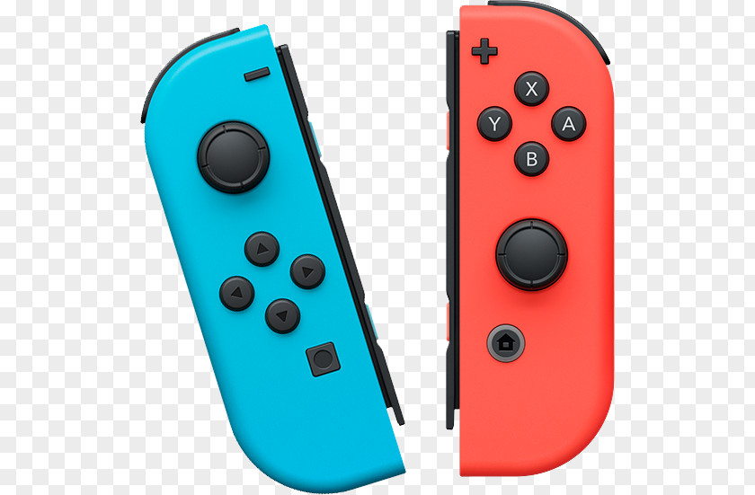 Nintendo Switch Pro Controller Pokémon Red And Blue Joy-Con PNG