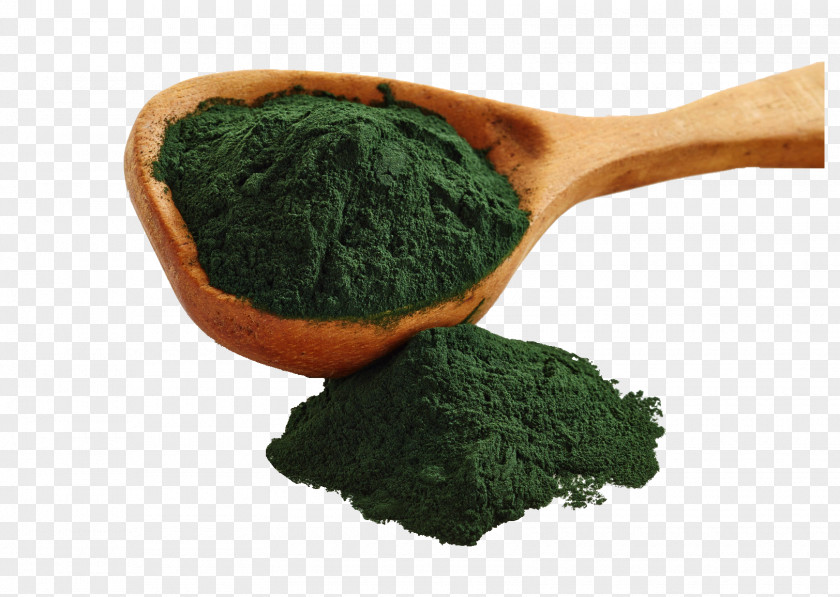 Powder Dietary Supplement Nutrient Spirulina Algae Blue-green Bacteria PNG