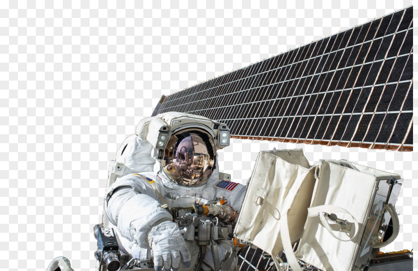 Spacecraft And Astronauts International Space Station Solar Panel Satellite Energy Power PNG