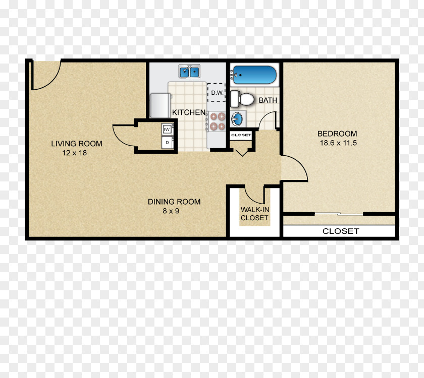 Apartment Meadowbrook Apartments Fenwick Floor Plan Renting House PNG