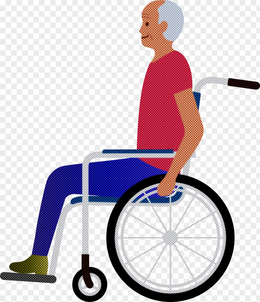 Grandpa Grandfather Wheelchair PNG