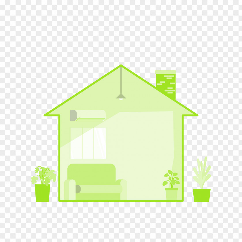 House Green Shed Line Font PNG