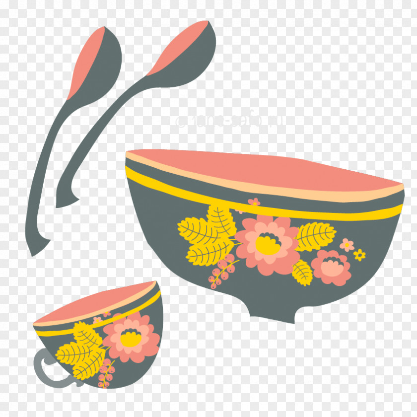Jinhui Clipart Tableware Spoon Mug Clip Art PNG