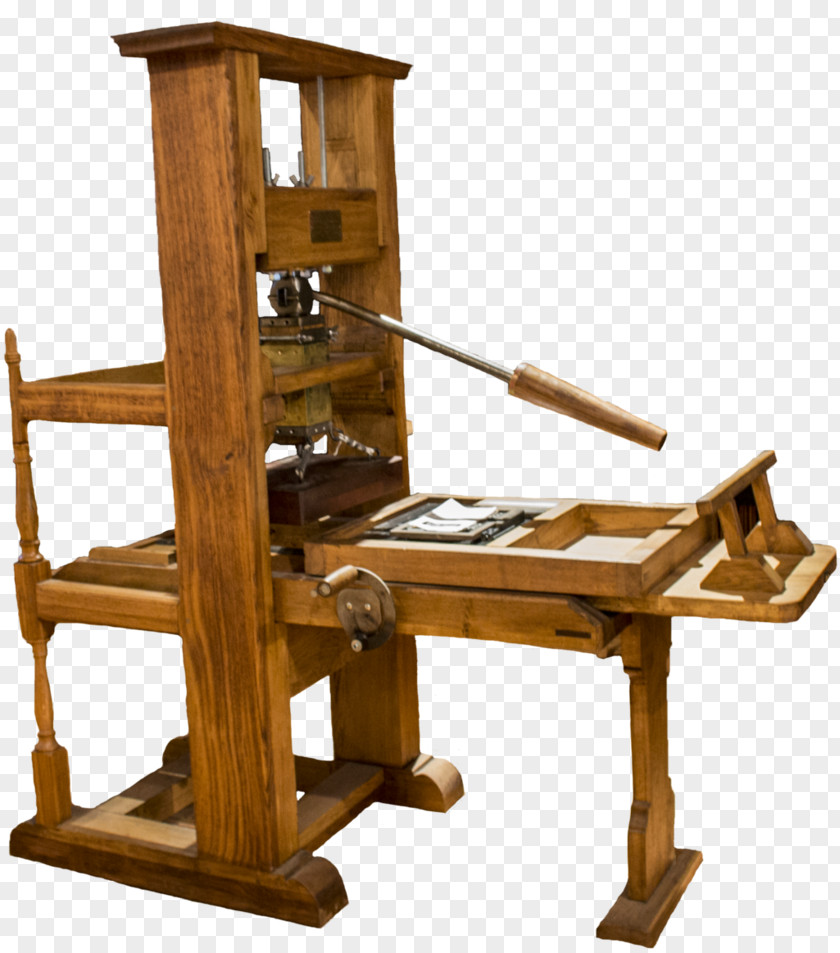 Johannes Gutenberg Image Printing Press DeviantArt PNG
