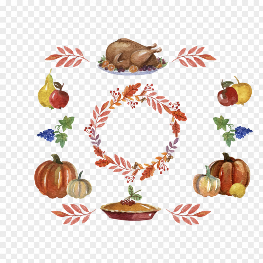 Thanksgiving Icon Paper Turkey Meat Greeting Card PNG