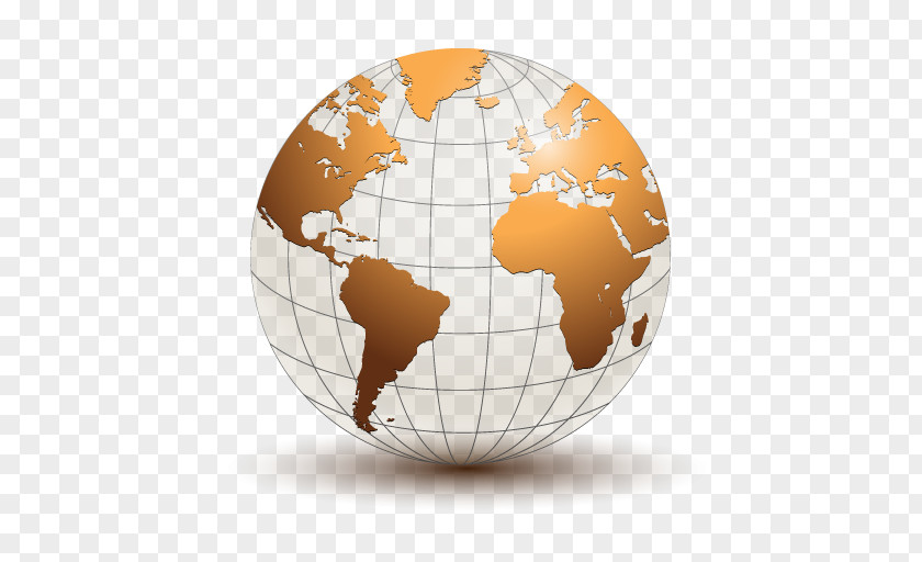 World Map Globe PNG