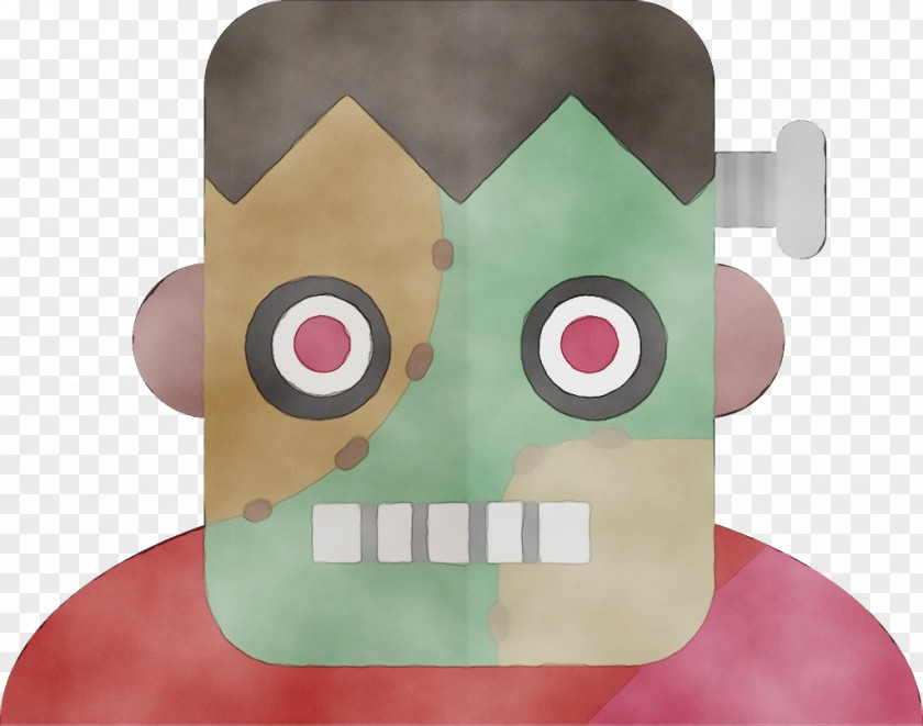 Fictional Character Finger Green Cartoon Pink Nose Head PNG