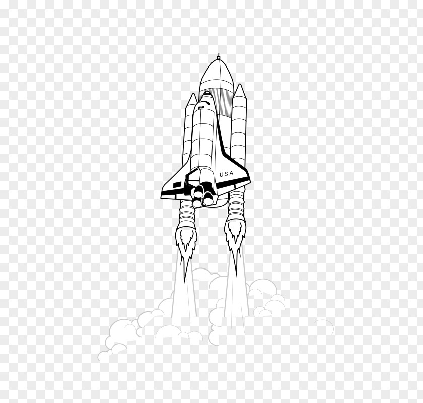 Rocket Space Shuttle Program Launch Pad Clip Art PNG