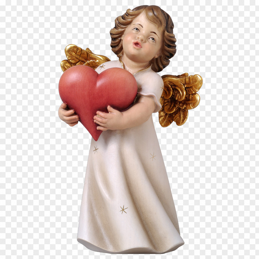 Woodcarving Angel Heart Putto Wood Carving PNG