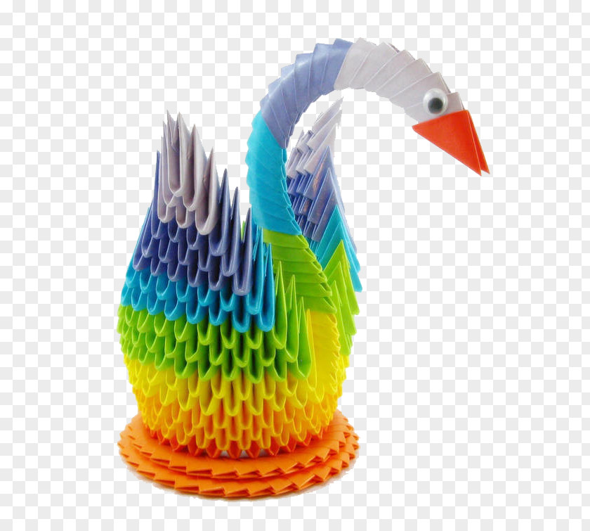 Big Goose Creative Cygnini Paper Modular Origami Easy PNG