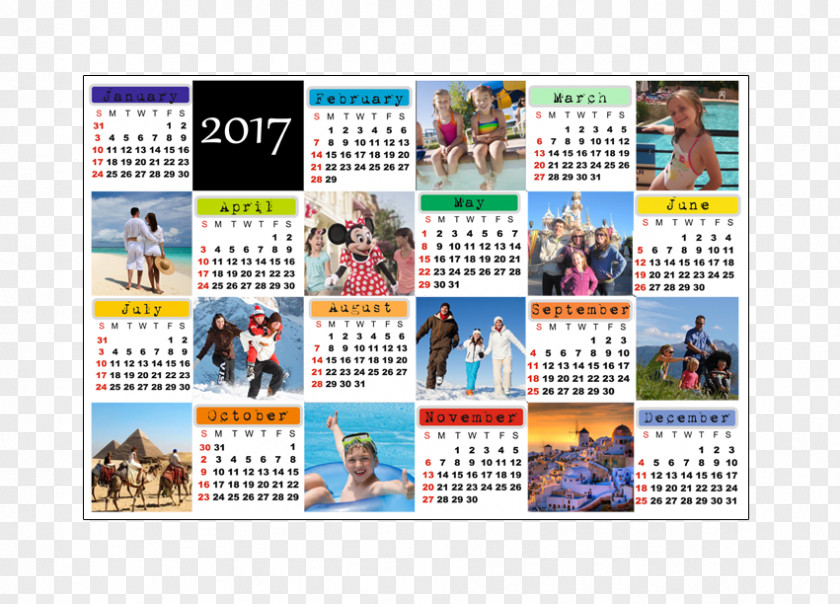 Calendar Desk Photography Collage PNG