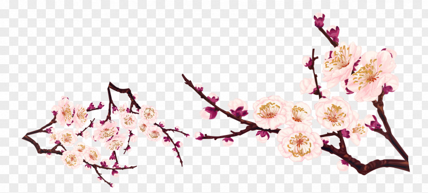 Hand-painted Peach Tree Graphic Design Clip Art PNG