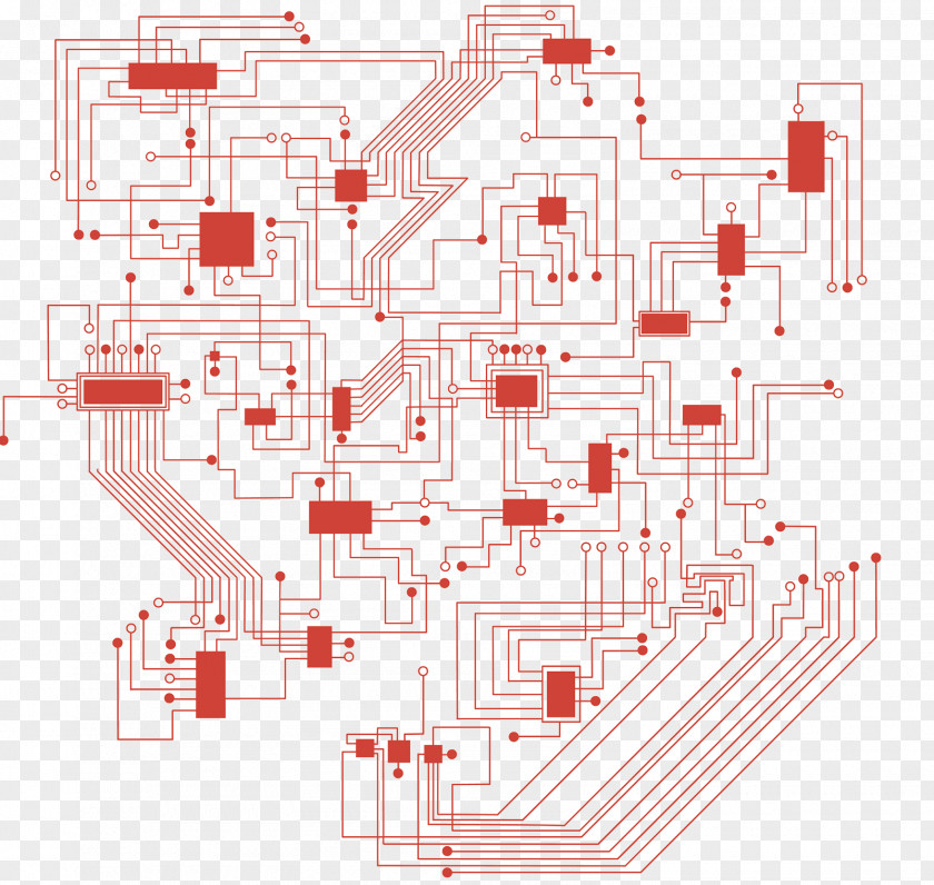 Physical Technology Circuit Computer Network Printed Board Electronic Illustration PNG