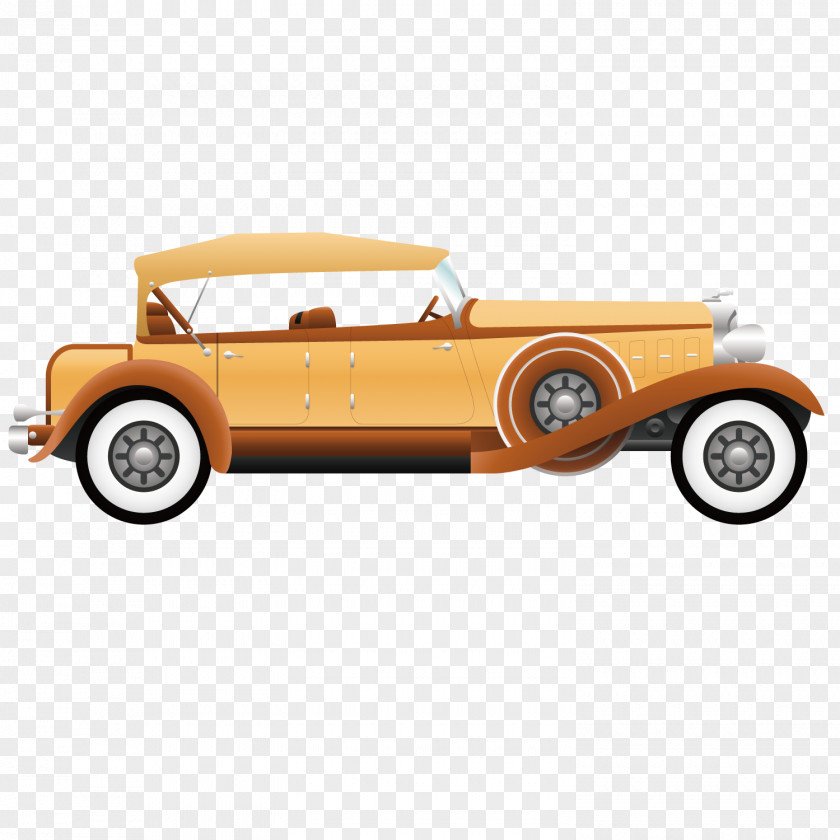 Retro Classic Car Antique Automotive Design PNG