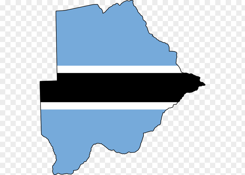 Country Flag Of Botswana National Map PNG
